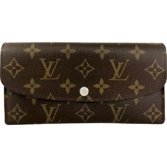 415206AX (V2) Louis Vuitton Wallet Long Portefeuille Brown Monogram - Picture 1 of 9